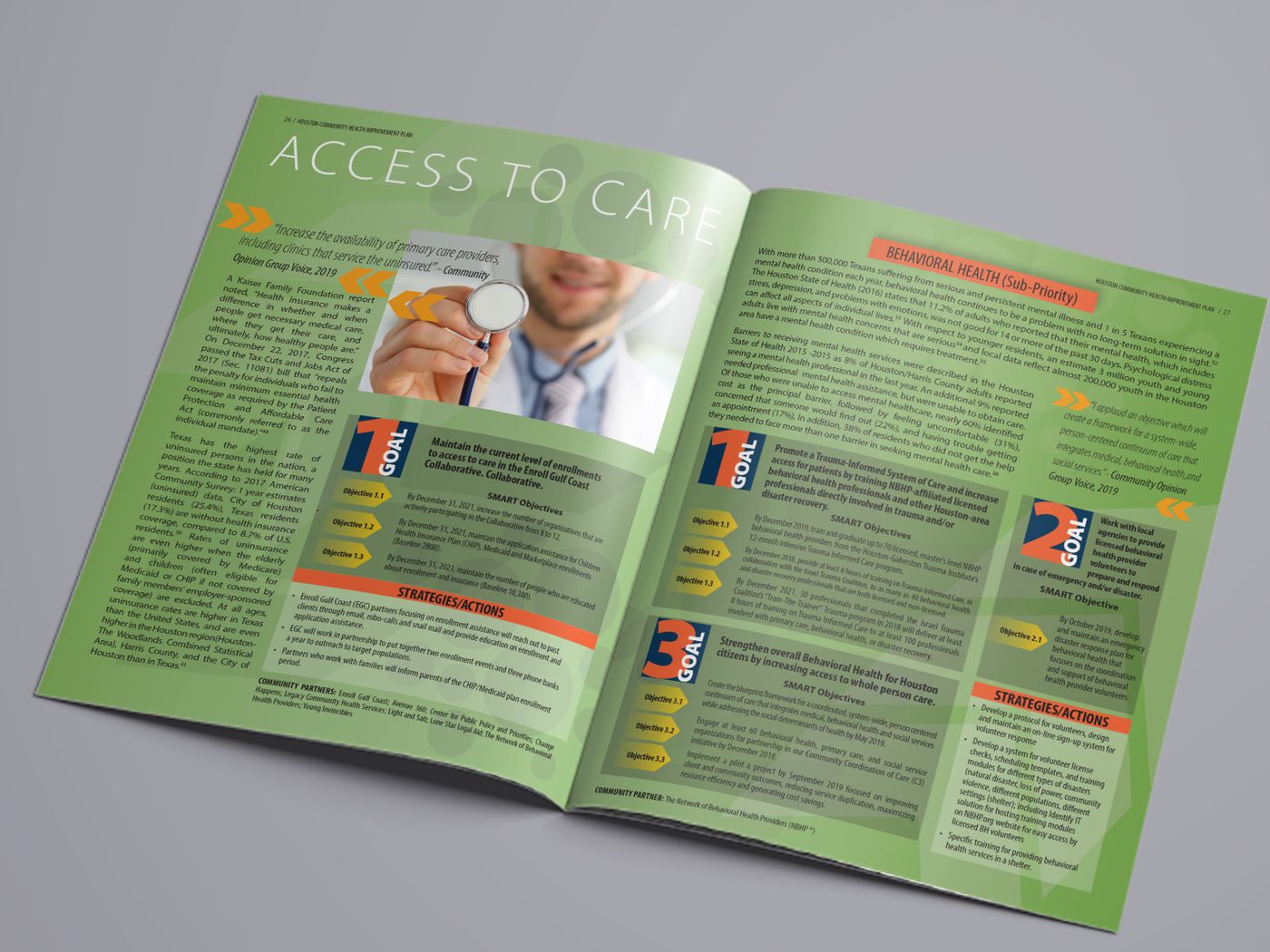 Access to Care report spread