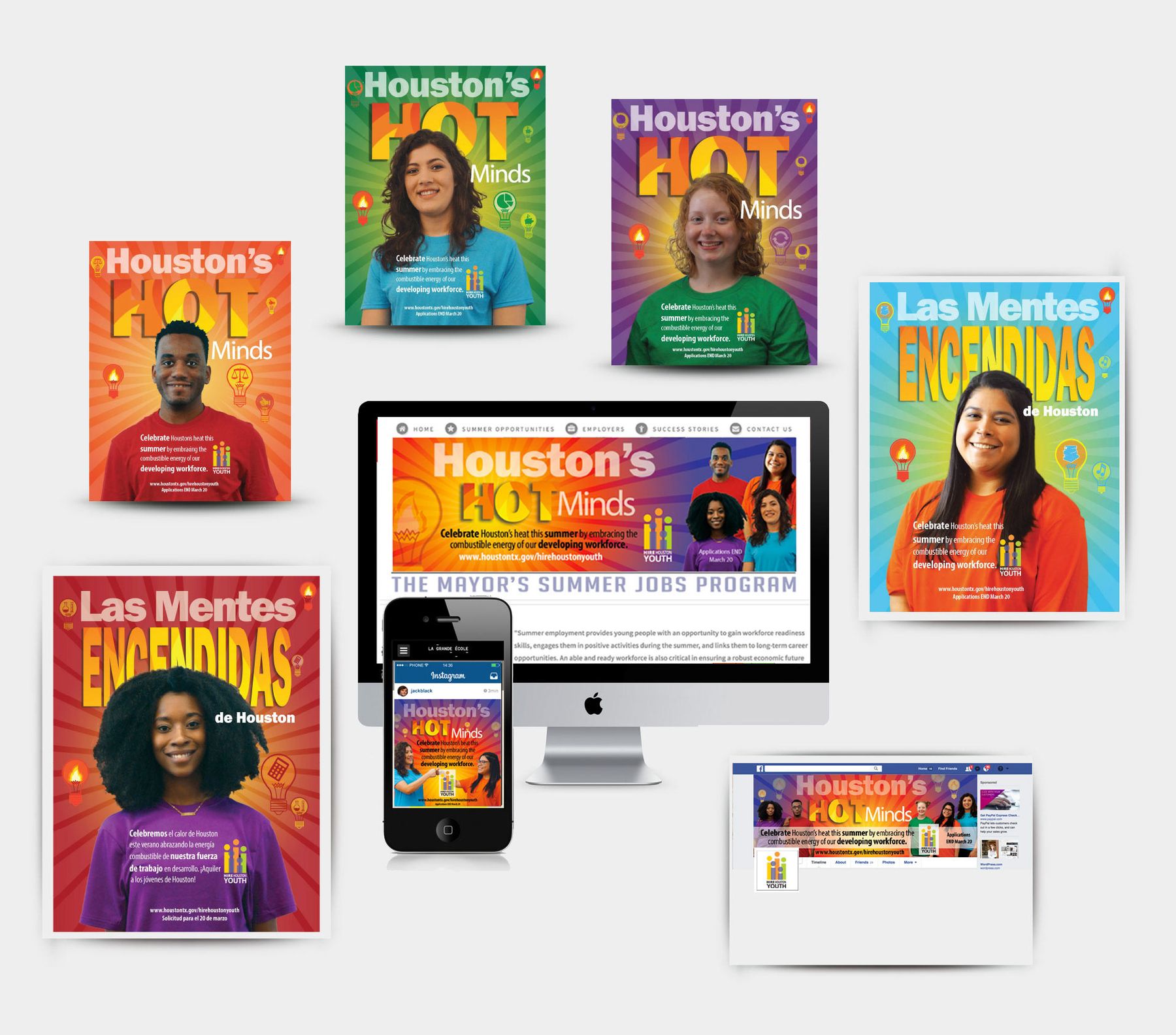 Multi-platform campaign, Magazine covers, web & mobile