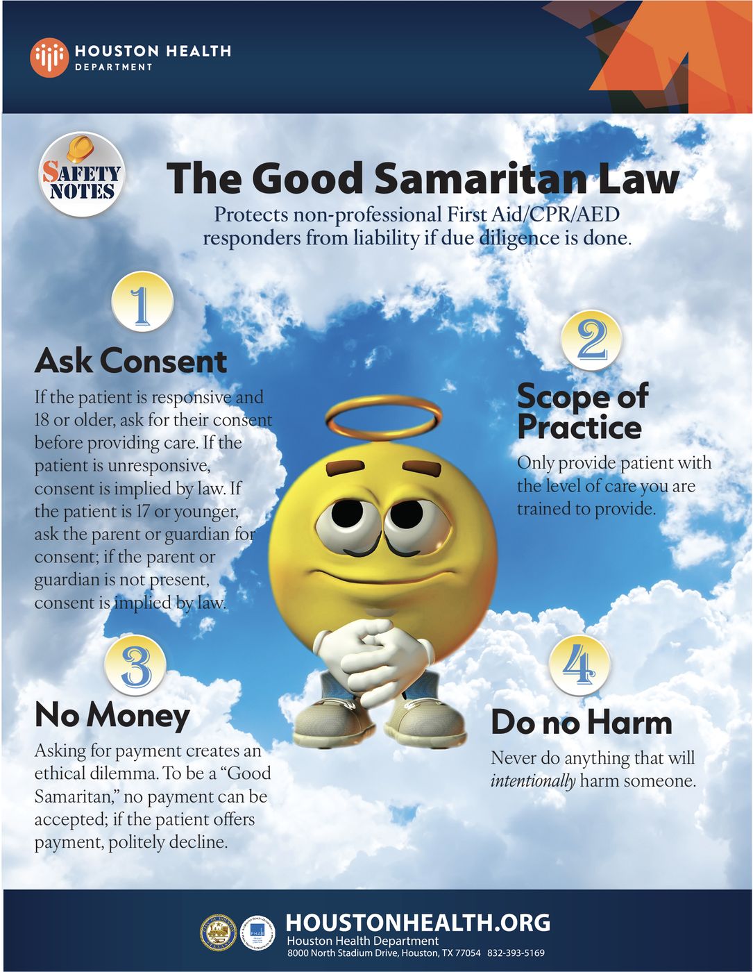 Good Samaritan Law safety notes