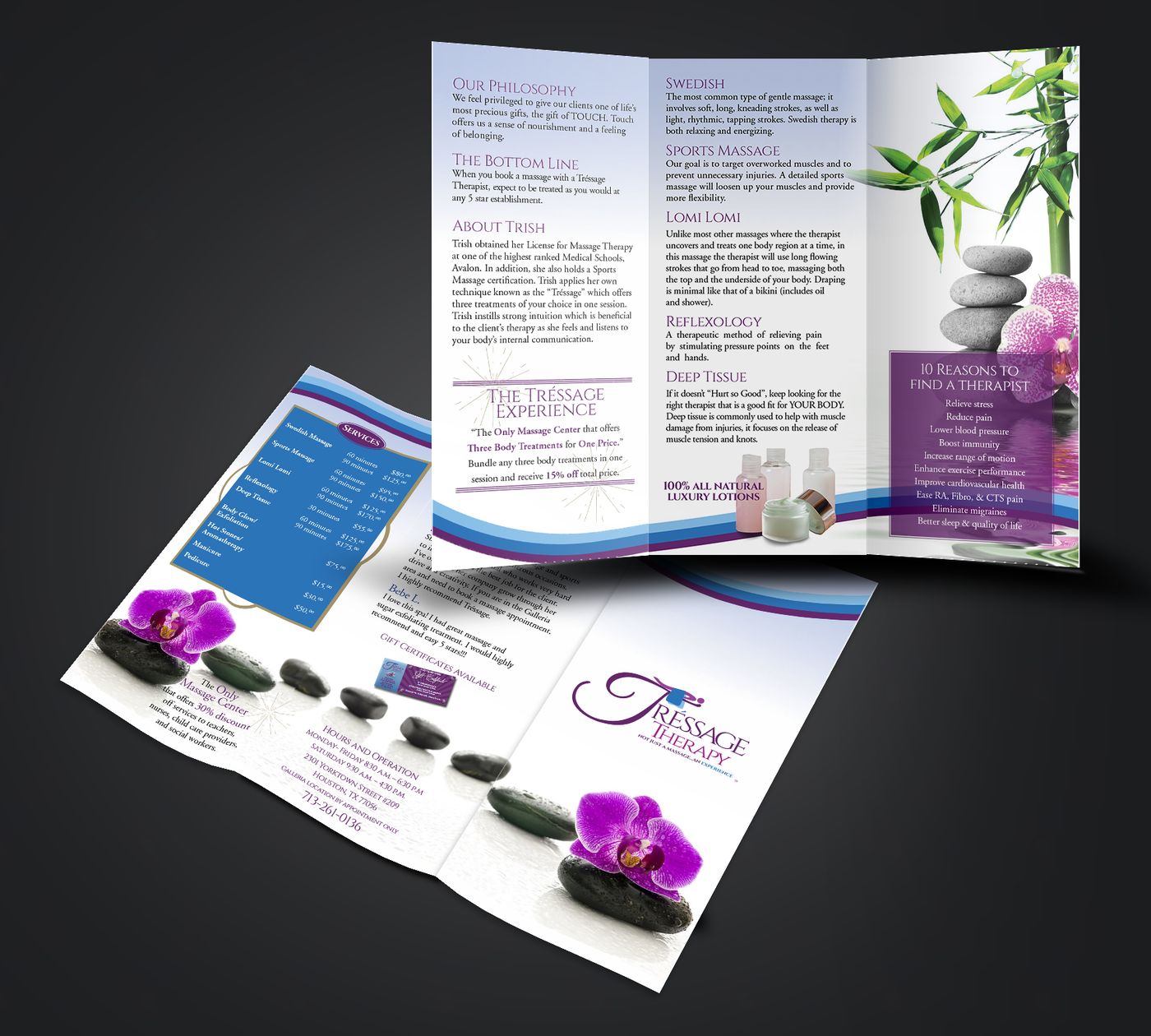 Tressage spa brochure